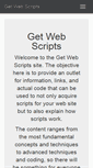 Mobile Screenshot of getwebscripts.com