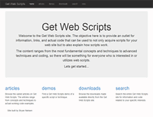 Tablet Screenshot of getwebscripts.com